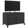 Mueble de TV acero negro 68x39x43,5 cm en Muebles TV | Comprar online en Foru.es