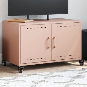 Mueble para TV acero laminado en frío rosa 68x39x43,5 cm en Muebles TV | Comprar online en Foru.es