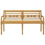 Banco Batavia madera maciza de teca 150 cm de vidaXL, Bancos de jardín - Ref: Foro24-319147, Precio: 228,52 €, Descuento: %
