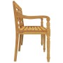 Banco Batavia madera maciza de teca 150 cm de vidaXL, Bancos de jardín - Ref: Foro24-319147, Precio: 228,52 €, Descuento: %