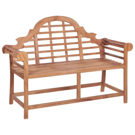 Banco de jardín madera maciza de teca 127x58,5x92,5 cm de vidaXL, Bancos de jardín - Ref: Foro24-319152, Precio: 374,23 €, De...