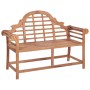 Banco de jardín madera maciza de teca 127x58,5x92,5 cm de vidaXL, Bancos de jardín - Ref: Foro24-319152, Precio: 374,23 €, De...