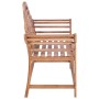 Banco de jardín madera maciza de teca 127x58,5x92,5 cm de vidaXL, Bancos de jardín - Ref: Foro24-319152, Precio: 374,23 €, De...