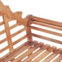 Banco de jardín madera maciza de teca 127x58,5x92,5 cm de vidaXL, Bancos de jardín - Ref: Foro24-319152, Precio: 374,23 €, De...
