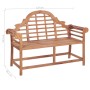 Banco de jardín madera maciza de teca 127x58,5x92,5 cm de vidaXL, Bancos de jardín - Ref: Foro24-319152, Precio: 374,23 €, De...