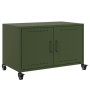 Mueble de TV de acero verde oliva 68x39x43,5 cm en Muebles TV | Comprar online en Foru.es
