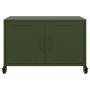 Mueble de TV de acero verde oliva 68x39x43,5 cm en Muebles TV | Comprar online en Foru.es