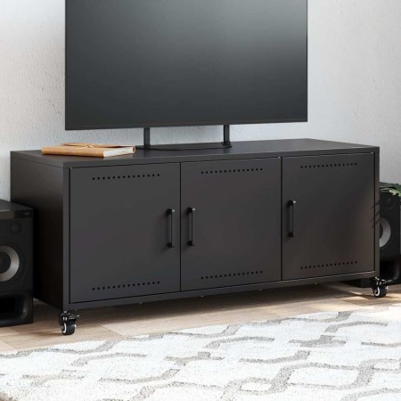 Mueble para TV acero negro 100,5x39x43,5 cm en Muebles TV | Comprar online en Foru.es