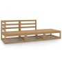 Muebles de jardín 3 piezas marrón miel madera maciza de pino de vidaXL, Conjuntos de jardín - Ref: Foro24-805703, Precio: 200...
