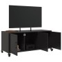 Mueble para TV acero negro 100,5x39x43,5 cm en Muebles TV | Comprar online en Foru.es