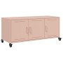 Mueble de TV acero rosa 100,5x39x43,5 cm en Muebles TV | Comprar online en Foru.es