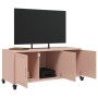 Mueble de TV acero rosa 100,5x39x43,5 cm en Muebles TV | Comprar online en Foru.es