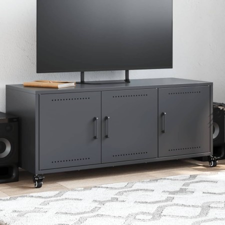Mueble de TV acero gris antracita 100,5x39x43,5 cm en Muebles TV | Comprar online en Foru.es