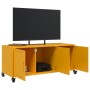 Mueble de TV de acero amarillo mostaza 100,5x39x43,5 cm en Muebles TV | Comprar online en Foru.es