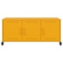 Mueble de TV de acero amarillo mostaza 100,5x39x43,5 cm en Muebles TV | Comprar online en Foru.es