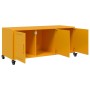 Mueble de TV de acero amarillo mostaza 100,5x39x43,5 cm en Muebles TV | Comprar online en Foru.es