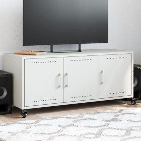 Mueble para TV acero laminado en frío blanco 100,5x39x43,5 cm en Muebles TV | Comprar online en Foru.es