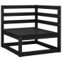 Juego de muebles de jardín 3 piezas negro madera maciza de pino de vidaXL, Conjuntos de jardín - Ref: Foro24-805704, Precio: ...