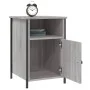 Mesitas de noche 2 uds madera contrachapada gris 40x42x60 cm de vidaXL, Mesitas de noche - Ref: Foro24-825920, Precio: 73,74 ...