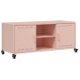 Mueble de TV acero rosa 100,5x39x43,5 cm en Muebles TV | Comprar online en Foru.es