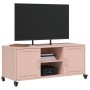 Mueble de TV acero rosa 100,5x39x43,5 cm en Muebles TV | Comprar online en Foru.es