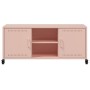 Mueble de TV acero rosa 100,5x39x43,5 cm en Muebles TV | Comprar online en Foru.es