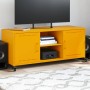 Mueble de TV de acero amarillo mostaza 100,5x39x43,5 cm en Muebles TV | Comprar online en Foru.es