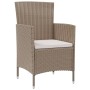 Sillas de jardín con cojines 2 unidades ratán sintético beige de vidaXL, Sillas de jardín - Ref: Foro24-316684, Precio: 137,4...