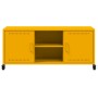 Mueble de TV de acero amarillo mostaza 100,5x39x43,5 cm en Muebles TV | Comprar online en Foru.es