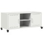 Mueble de TV acero blanco 100,5x39x43,5 cm en Muebles TV | Comprar online en Foru.es