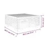 Mesa de centro para jardín madera maciza teca 69,5x69,5x31 cm de vidaXL, Sofás modulares de exterior - Ref: Foro24-319162, Pr...