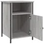 Mesitas de noche 2 uds madera contrachapada gris 40x42x60 cm de vidaXL, Mesitas de noche - Ref: Foro24-825920, Precio: 73,74 ...