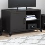 Mueble de TV acero negro 68x39x43,5 cm en Muebles TV | Comprar online en Foru.es