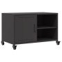 Mueble de TV acero negro 68x39x43,5 cm en Muebles TV | Comprar online en Foru.es