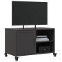 Mueble de TV acero negro 68x39x43,5 cm en Muebles TV | Comprar online en Foru.es