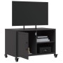 Mueble de TV acero negro 68x39x43,5 cm en Muebles TV | Comprar online en Foru.es
