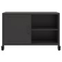 Mueble de TV acero negro 68x39x43,5 cm en Muebles TV | Comprar online en Foru.es