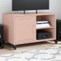 Mueble de TV acero rosa 68x39x43,5 cm en Muebles TV | Comprar online en Foru.es