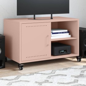 Mueble de TV acero rosa 68x39x43,5 cm en Muebles TV | Comprar online en Foru.es