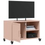 Mueble de TV acero rosa 68x39x43,5 cm en Muebles TV | Comprar online en Foru.es