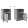 Mesitas de noche 2 uds madera contrachapada gris 40x42x60 cm de vidaXL, Mesitas de noche - Ref: Foro24-825920, Precio: 73,74 ...