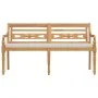 Banco Batavia con cojín madera maciza de teca 150 cm de vidaXL, Bancos de jardín - Ref: Foro24-319148, Precio: 201,90 €, Desc...