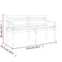 Banco Batavia con cojín madera maciza de teca 150 cm de vidaXL, Bancos de jardín - Ref: Foro24-319148, Precio: 201,90 €, Desc...