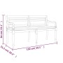 Banco Batavia con cojín madera maciza de teca 150 cm de vidaXL, Bancos de jardín - Ref: Foro24-319148, Precio: 211,30 €, Desc...