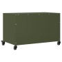Mueble de TV de acero verde oliva 68x39x43,5 cm en Muebles TV | Comprar online en Foru.es