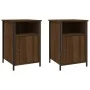 Mesitas de noche 2 uds contrachapada roble marrón 40x42x60 cm de vidaXL, Mesitas de noche - Ref: Foro24-825922, Precio: 49,21...