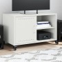 Mueble de TV acero blanco 68x39x43,5 cm en Muebles TV | Comprar online en Foru.es