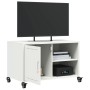 Mueble de TV acero blanco 68x39x43,5 cm en Muebles TV | Comprar online en Foru.es