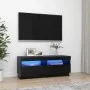 Mueble de TV con luces LED negro 100x35x40 cm de vidaXL, Muebles TV - Ref: Foro24-804455, Precio: 72,29 €, Descuento: %