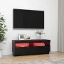 Mueble de TV con luces LED negro 100x35x40 cm de vidaXL, Muebles TV - Ref: Foro24-804455, Precio: 72,29 €, Descuento: %